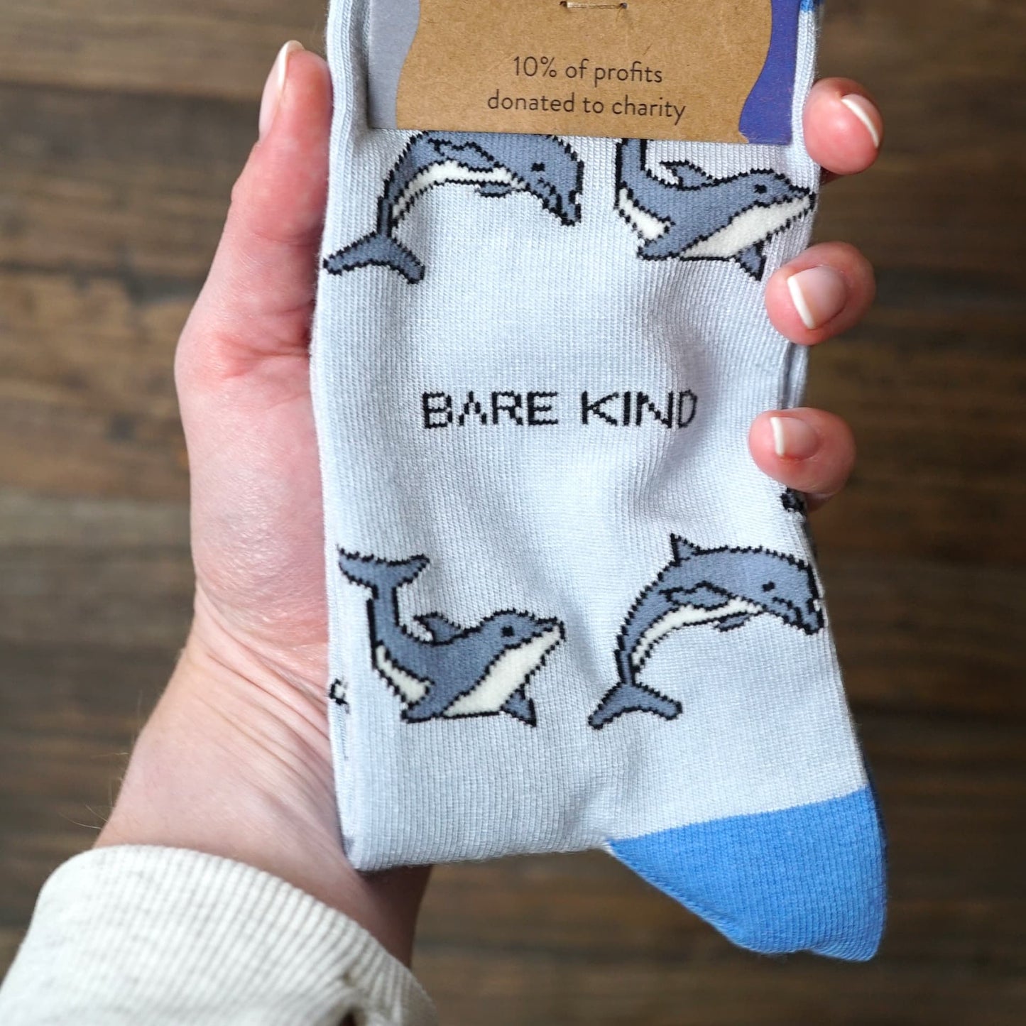 Save the Dolphin Bamboo Socks Socks Bare Kind