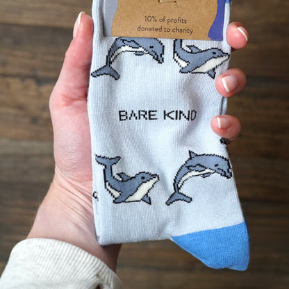 Save the Dolphin Bamboo Socks Socks Bare Kind