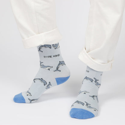 Save the Dolphin Bamboo Socks Socks Bare Kind
