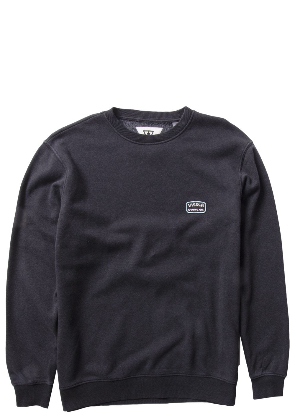 Vissla Solid Sets Eco Crew sweatshirt Vissla Black XL