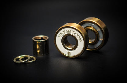 Venom Precision Gold Skateboard Bearings - Skate Rated Bearings Venom Skateboards