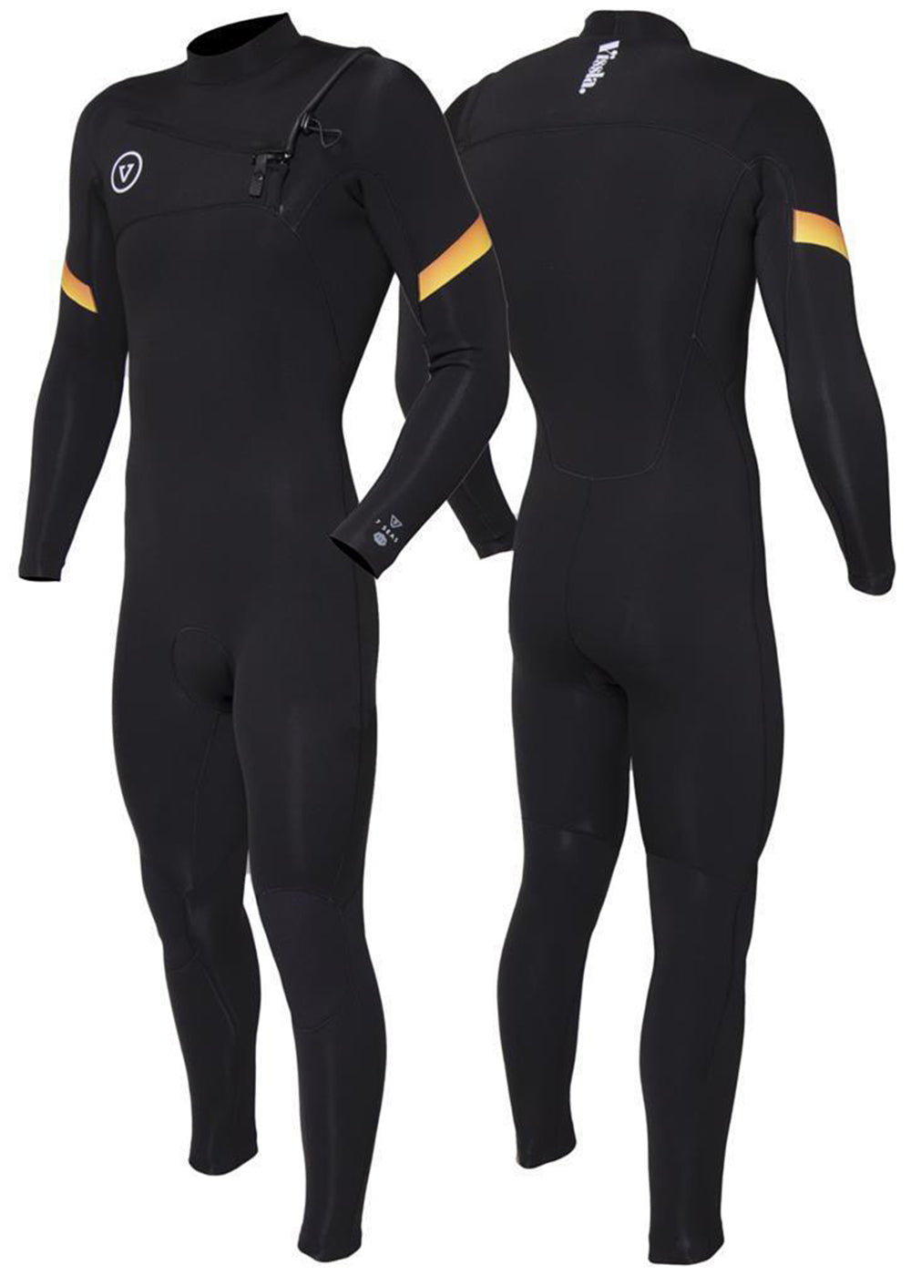 Vissla 7 Seas 4-3 Raditude Full Chest Zip 7 seas wetsuit Vissla Black S