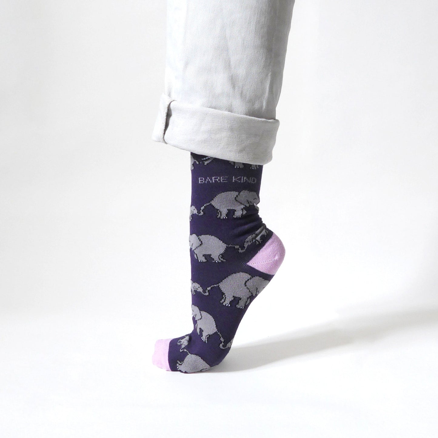 Save the Elephants Bamboo Socks Socks Bare Kind