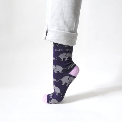 Save the Elephants Bamboo Socks Socks Bare Kind