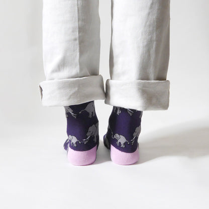 Save the Elephants Bamboo Socks Socks Bare Kind