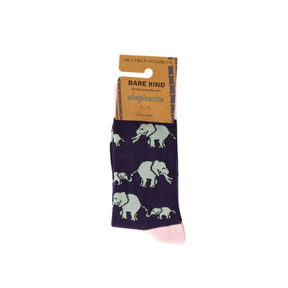 Save the Elephants Bamboo Socks Socks Bare Kind