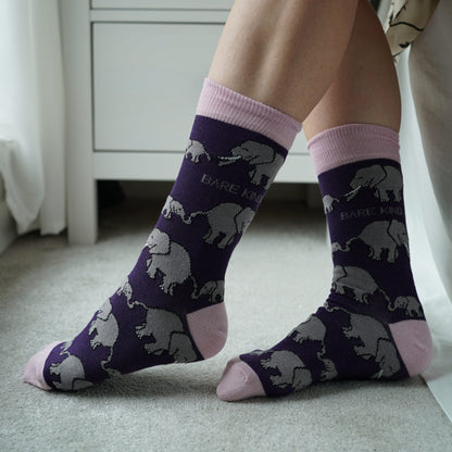 Purple Lover 5 Bamboo Sock Set Socks Bare Kind