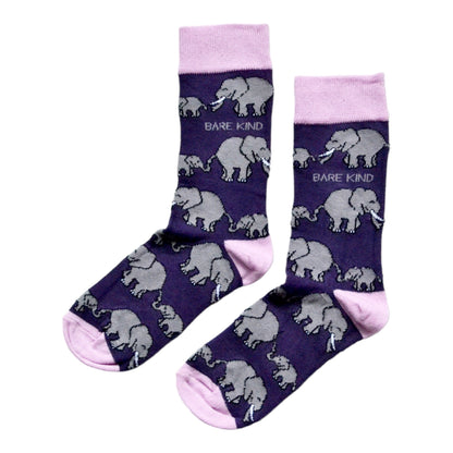 Save the Elephants Bamboo Socks Socks Bare Kind