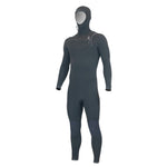 Alder Evo Fire Hooded Men's 6/4 mm Chest Zip Black Wetsuit