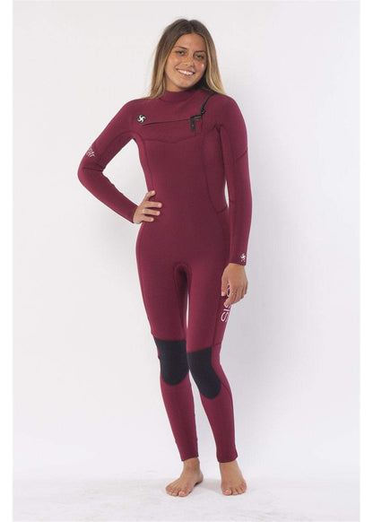 Sisstrevolution 7 seas 4/3 chest zip wetsuit ladies wetsuits Sisstrevolution Wine UK6