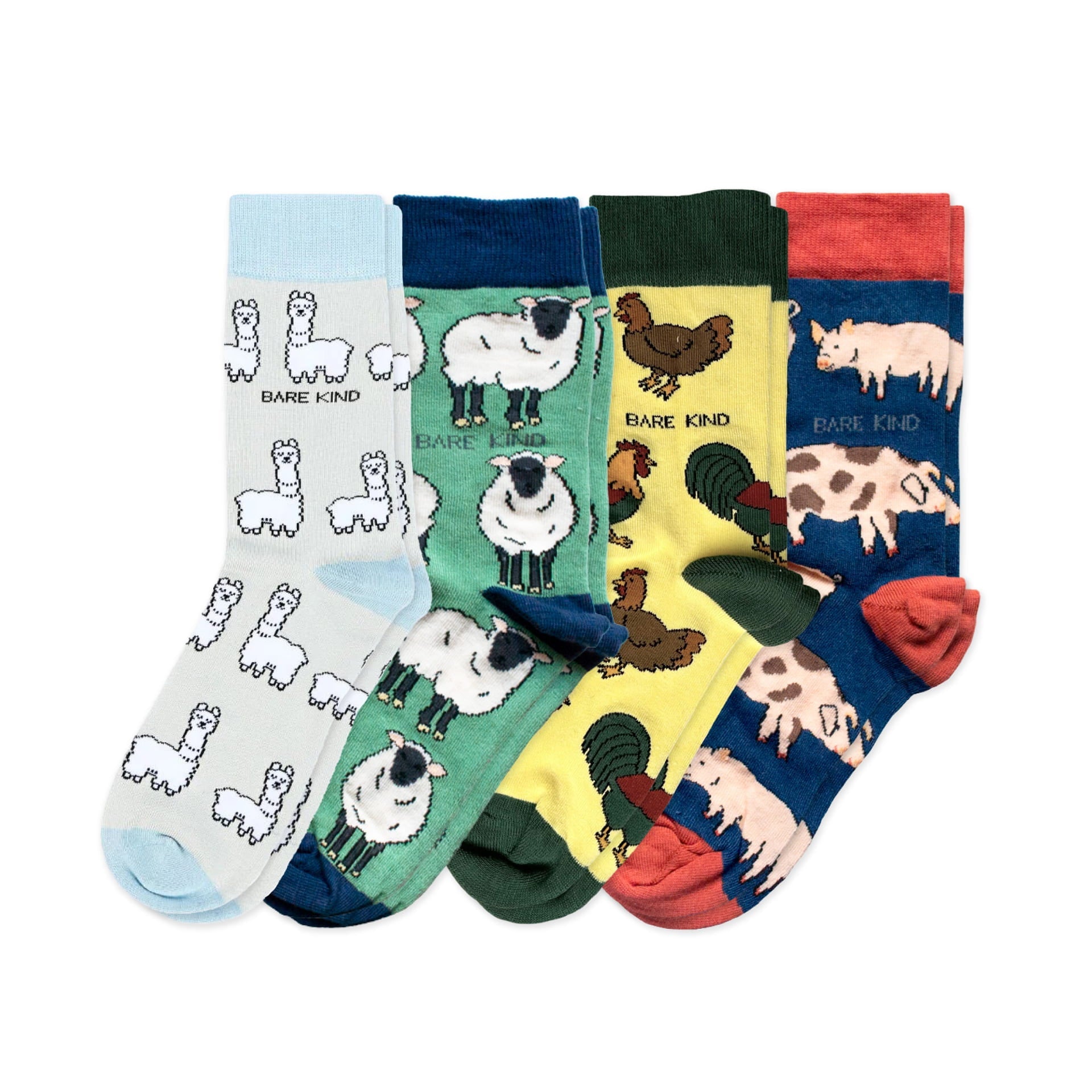 Farm 4 Pack Bamboo Sock Set Socks Bare Kind