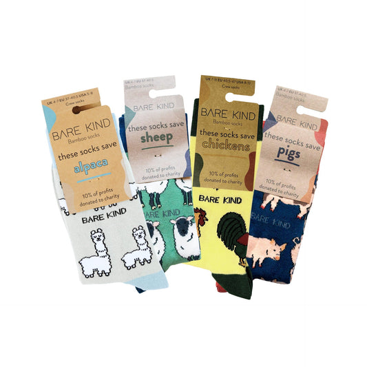Farm 4 Pack Bamboo Sock Set Socks Bare Kind