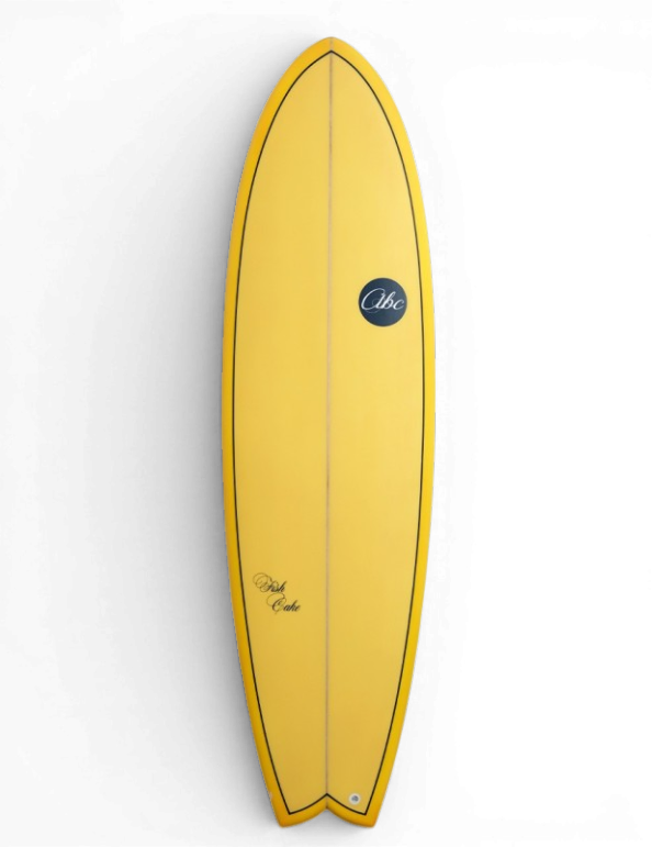 ABC Fishcake Surfboard Yellow 6'6" Fish ABC