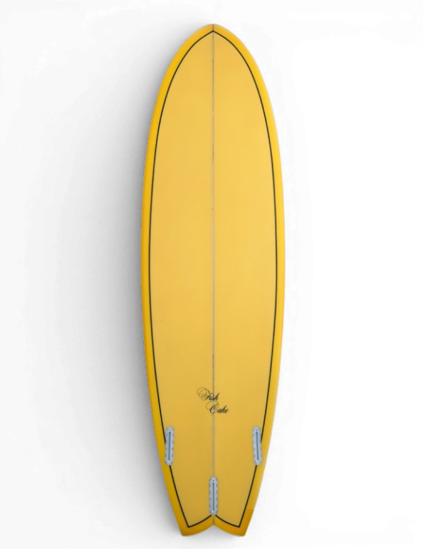 ABC Fishcake Surfboard Yellow 6'6" Fish ABC