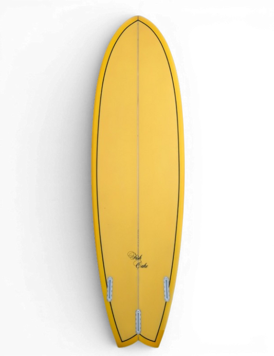 ABC Fishcake Surfboard Yellow 6'6" Fish ABC