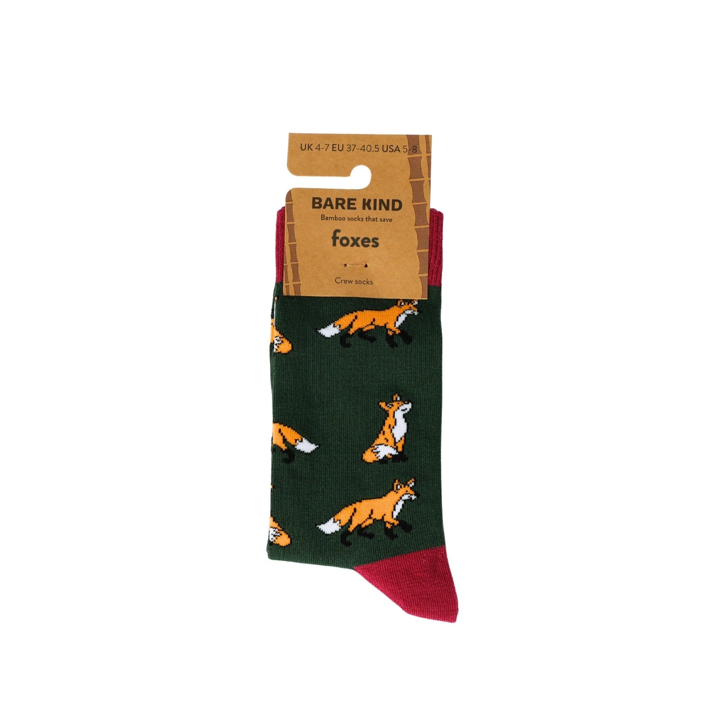 Save the Foxes Bamboo Socks Socks Bare Kind
