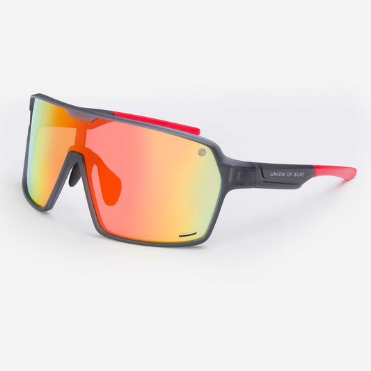 RESCUE - Wrap Around Eyewear For Sports - Red Mirror Sunglasses Union Of Surf