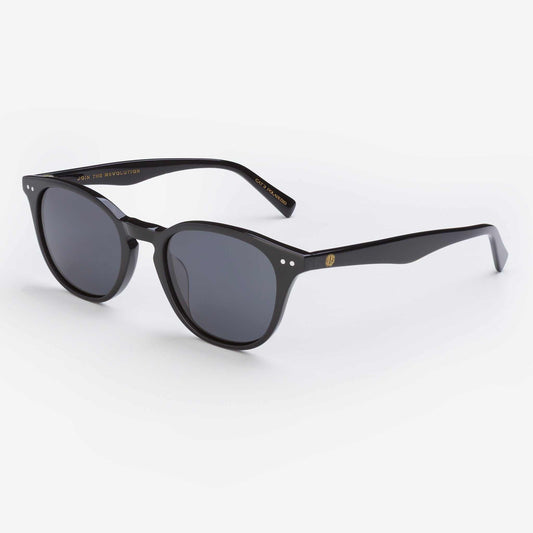 Reef Break- Bioacetate Polarised Sunglasses in All Black Union Of Surf
