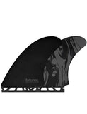 Futures Fins Son of Cobra Twin Fins Black - Bob Gnarly Surf