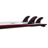 Futures P8 Honeycomb Burgundy Thruster Set - Bob Gnarly Surf