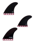 Futures P8 Honeycomb Burgundy Thruster Set - Bob Gnarly Surf