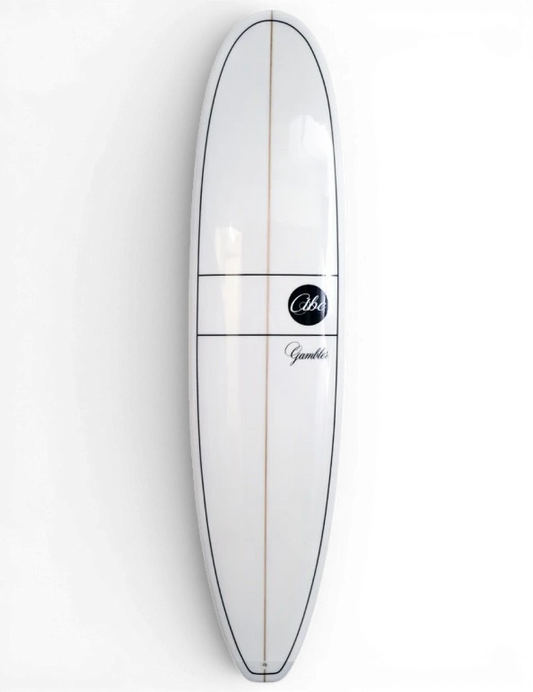 ABC Gambler Surfboard White 8'0" Mini Mal ABC