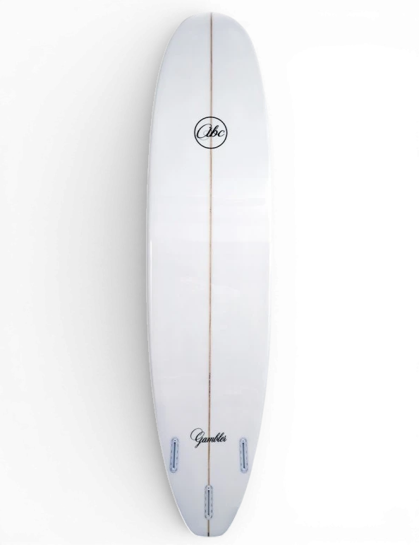 ABC Gambler Surfboard White 8'0" Mini Mal ABC