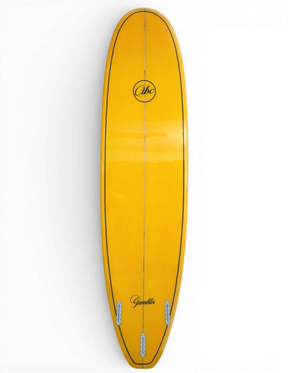 ABC Gambler Surfboard Yellow 7'6" Mini Mal ABC