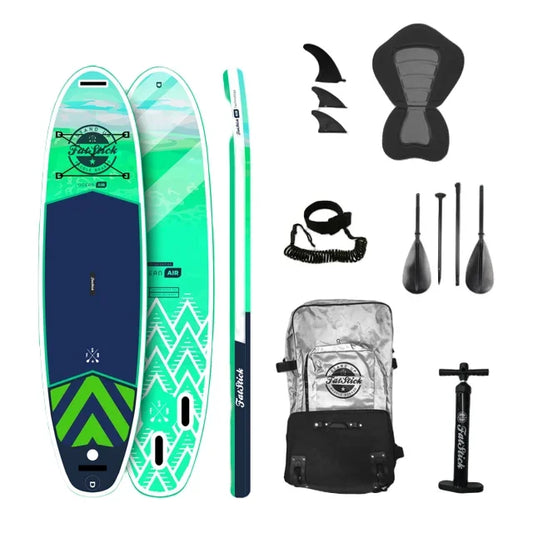 Pure Art 10'6 Inflatable Stand Up Paddle Board SUP Package | With SEAT SUPs FatStick Boards 10'6 Snot Rocket
