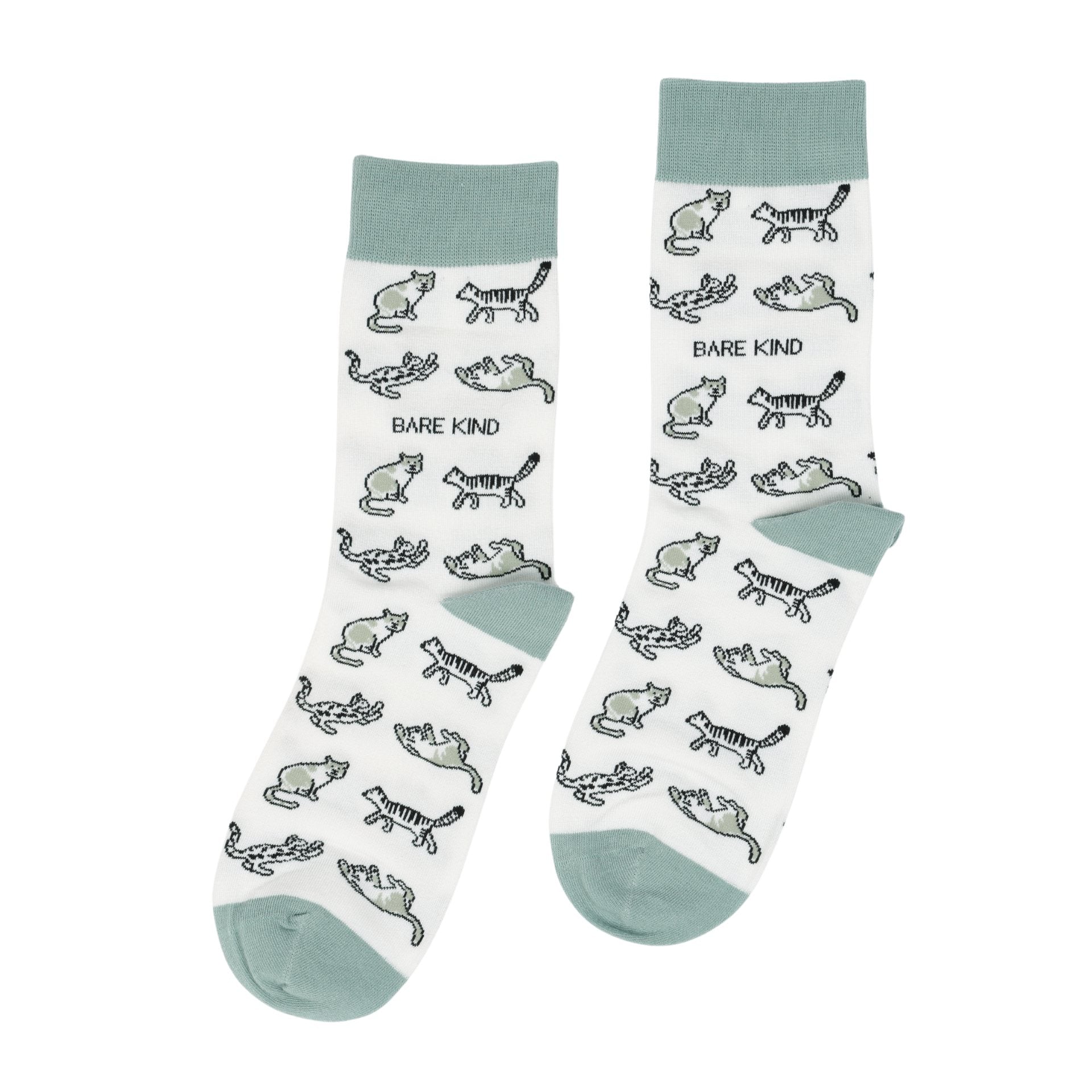 Save the Green Cat Bamboo Socks Socks Bare Kind