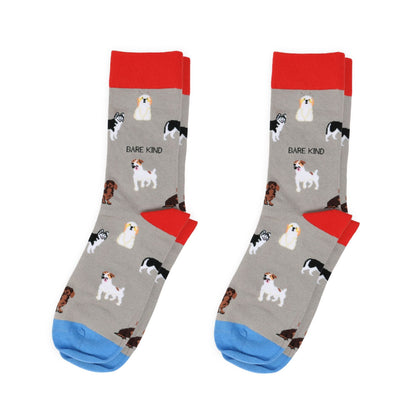 Grey Dog Pet Pair Bamboo Sock Set Socks Bare Kind