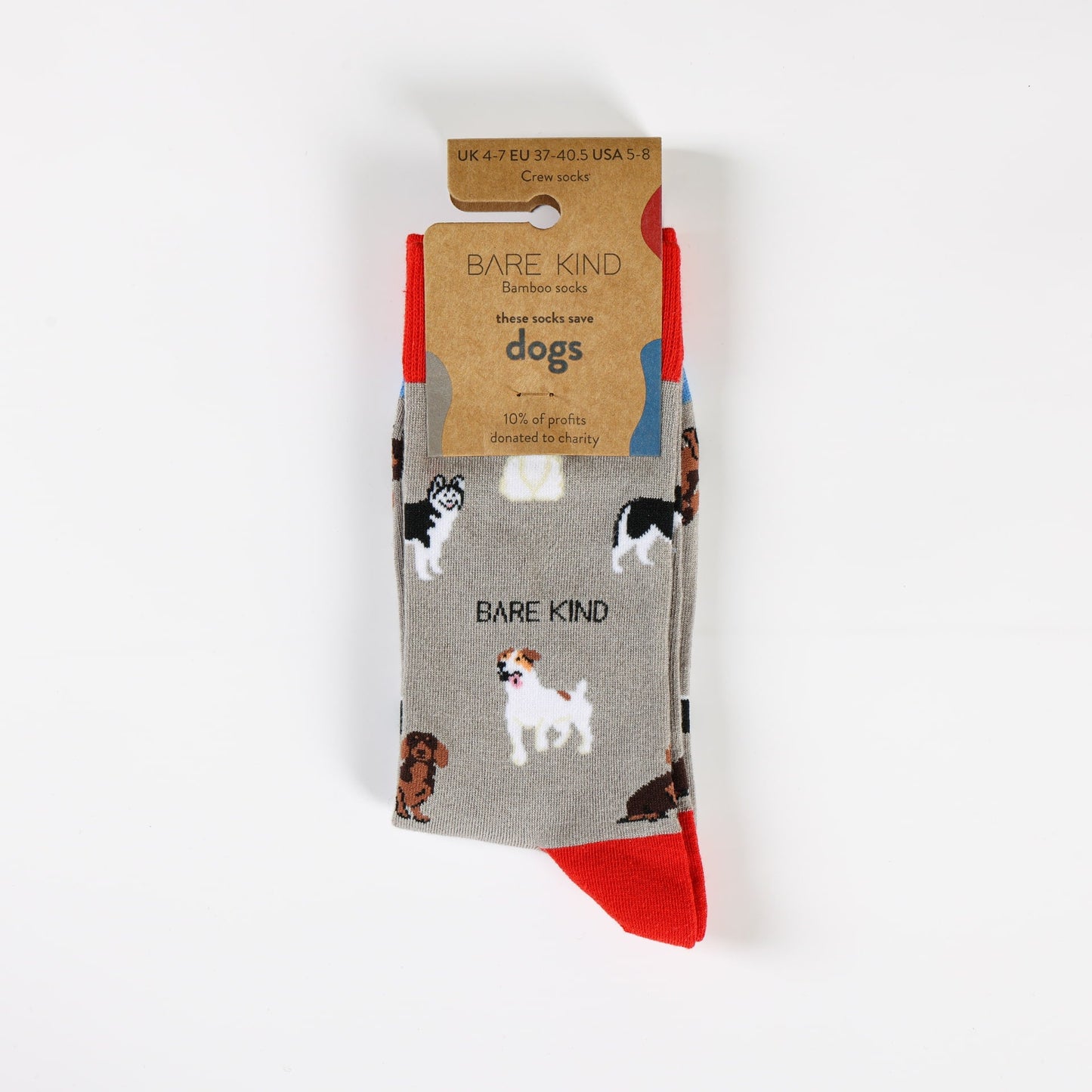 Save the Grey Dog Bamboo Socks Socks Bare Kind