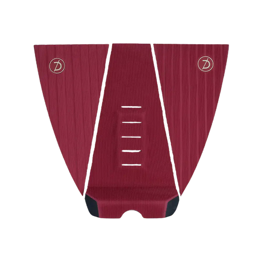 Deflow 3 Piece Traction deck grip Deflow Surf Burgundy 3 piece