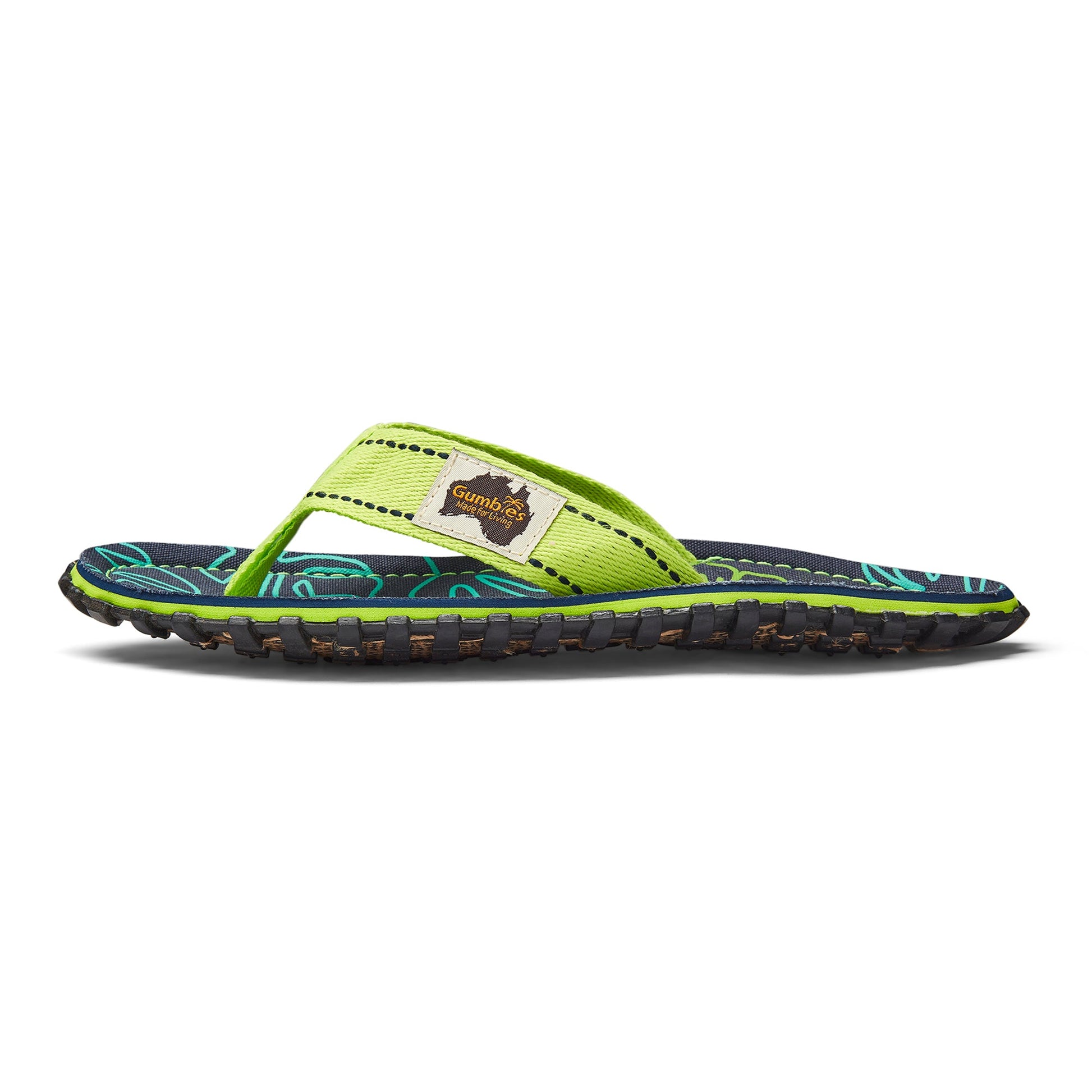 Islander Flip-Flops - Women's - Lime Hibiscus Islander Flip-Flops Gumbies