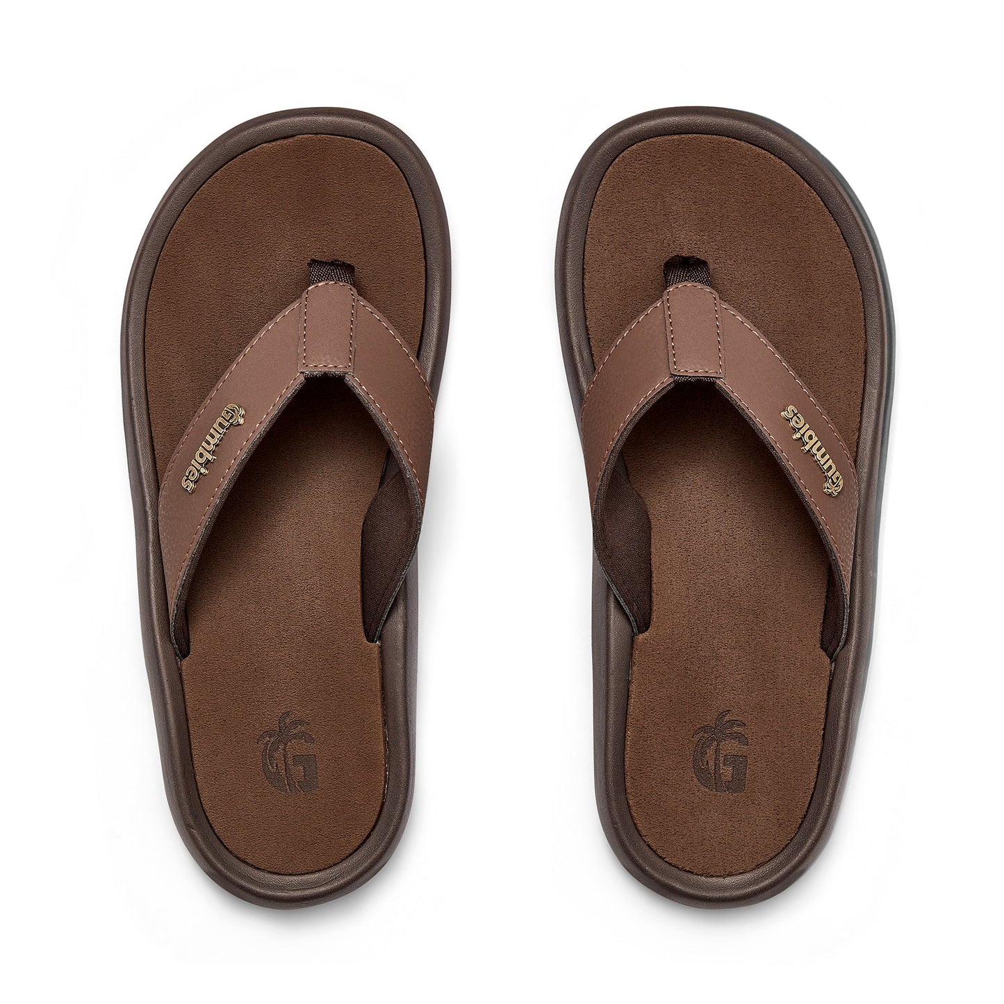 Noosa Flip-Flops - Men's - Brown Noosa Flip-Flops Gumbies