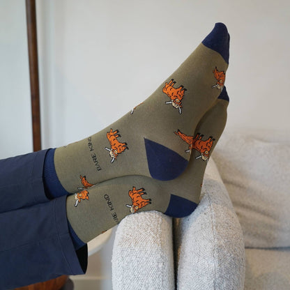 Green Farm Animals Bundle of 4 Bamboo Sock Set Socks Bare Kind