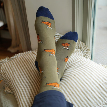 Save the Green Highland Cow Bamboo Socks Socks Bare Kind