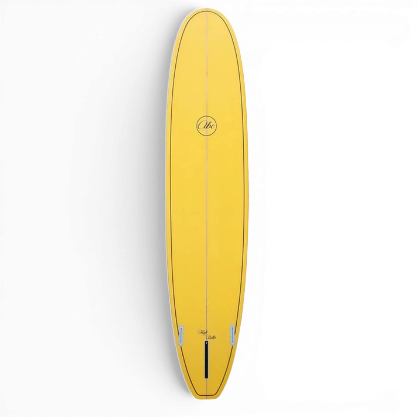 ABC High Roller Longboard Surfboard Yellow 9'1" Longboard Surfboard ABC