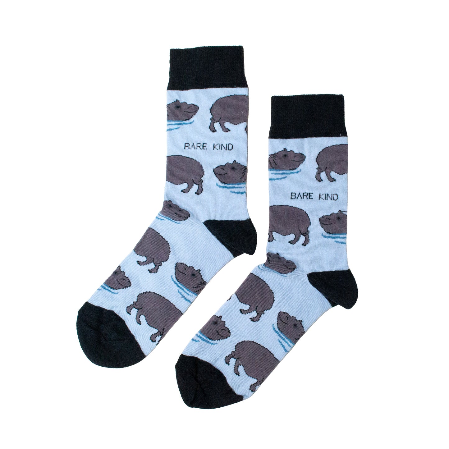 Save the Hippos Bamboo Socks Socks Bare Kind