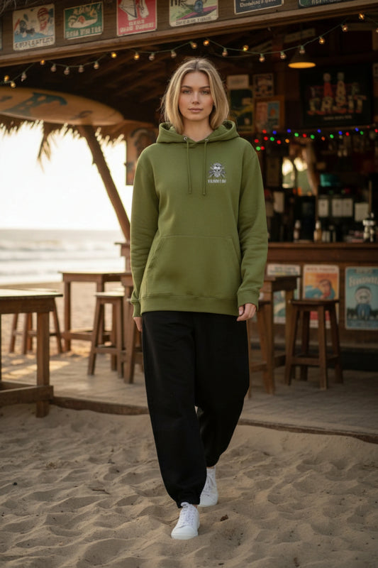 Bob Gnarly Surf Skull & Crossboards Classic Hoodie Hoodies Bob Gnarly Surf