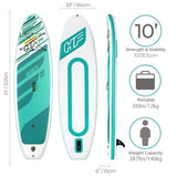 Hydro Force HF HuaKa'i 10' Inflatable Paddle Board SUP Complete Kit