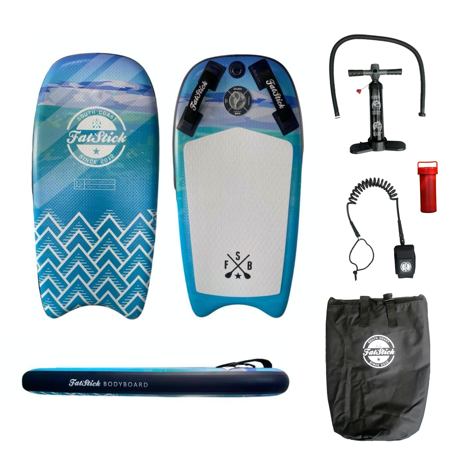 Inflatable 43" FatStick Body Board Package FatStick Boards