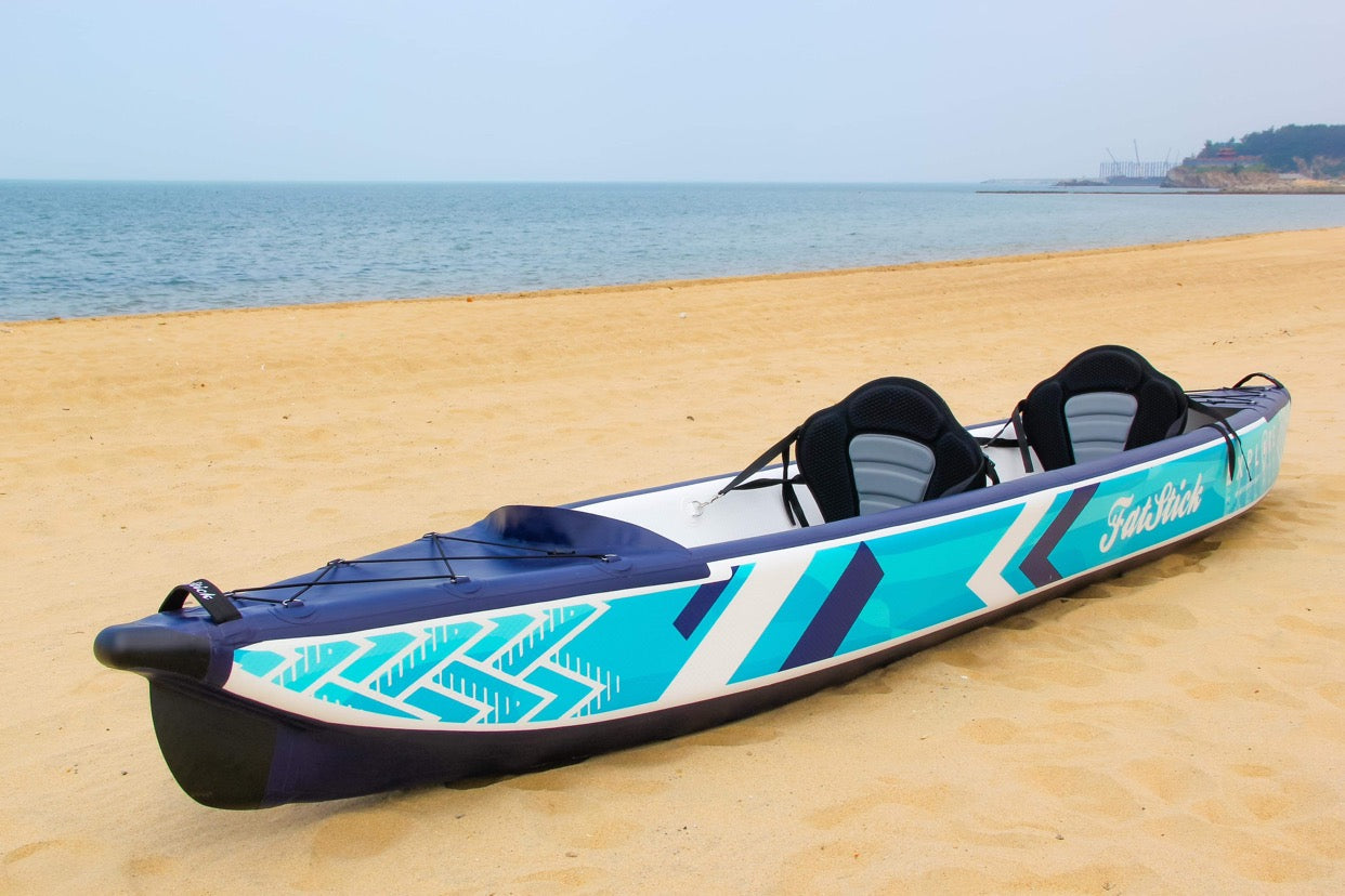 Inflatable 1 & 2 Person Drop Stitch Kayak Package | Canoe | iKayak Sale items FatStick Boards 2 person
