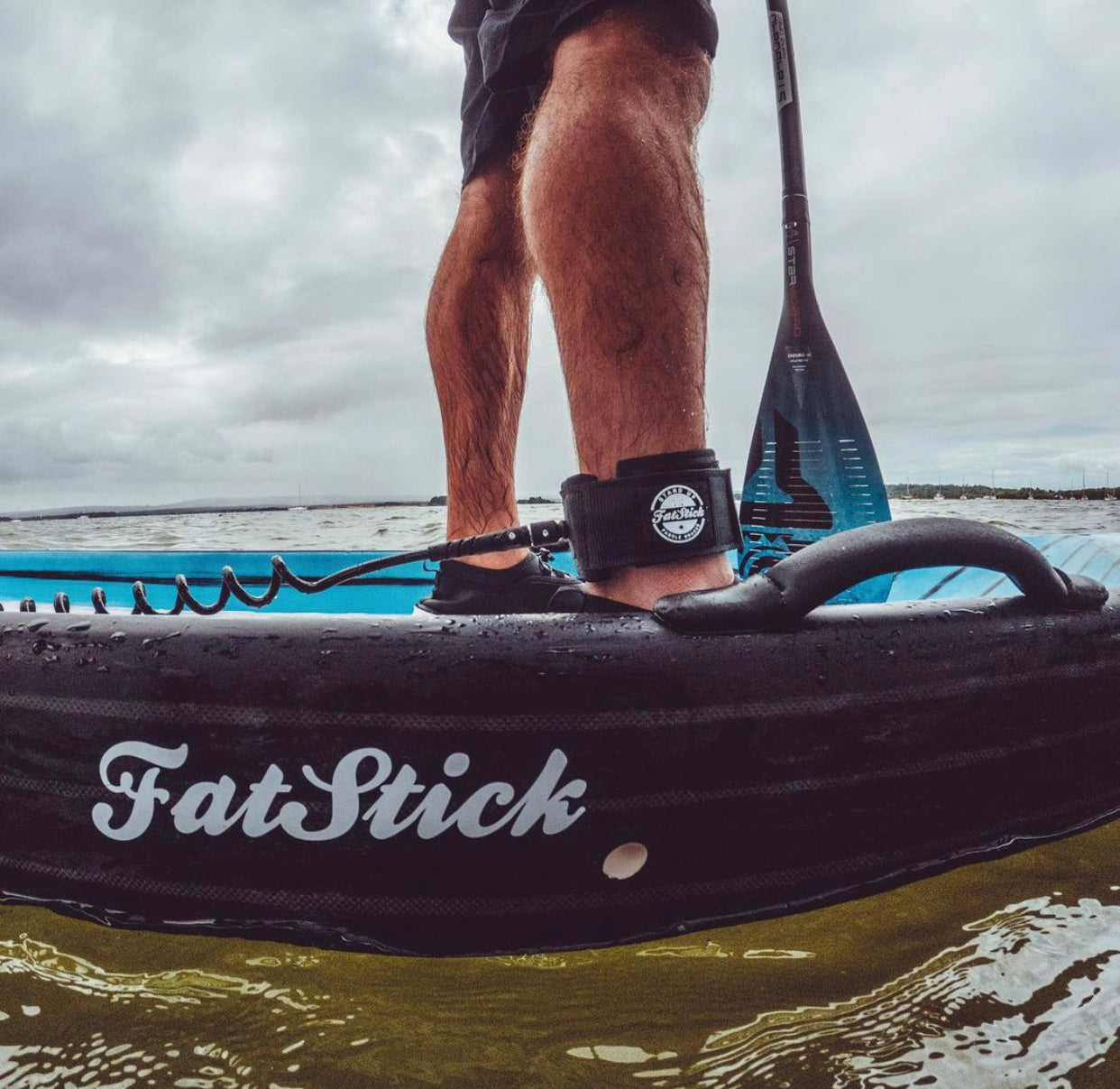 Coiled SUP Paddle Board Ankle Leash 10ft Sale items FatStick Boards