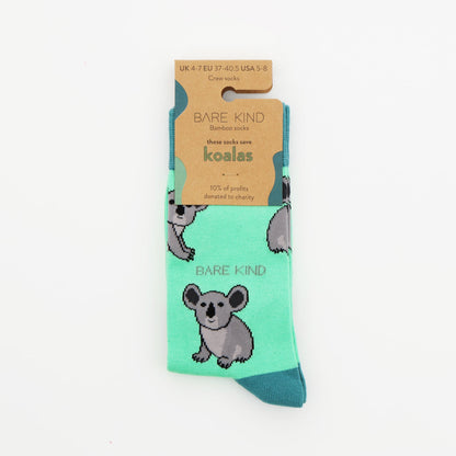 Save the Koalas Bamboo Socks Socks Bare Kind