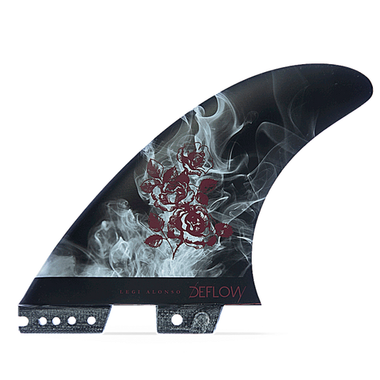 Deflow LEGI ALONSO - Thruster Fins shortboard fins Deflow Surf L Black twin tab