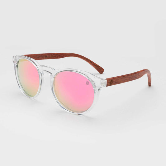 Malibu Pink Round Sunglasses Eco Friendly Sunglasses Union Of Surf Pink