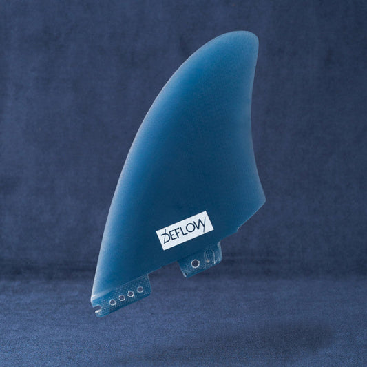 Deflow Mid twin fin shortboard fins Deflow Surf Blue twin-tab M