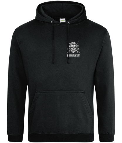 Bob Gnarly Surf Skull & Crossboards Classic Hoodie Hoodies Bob Gnarly Surf Jet Black X-Small
