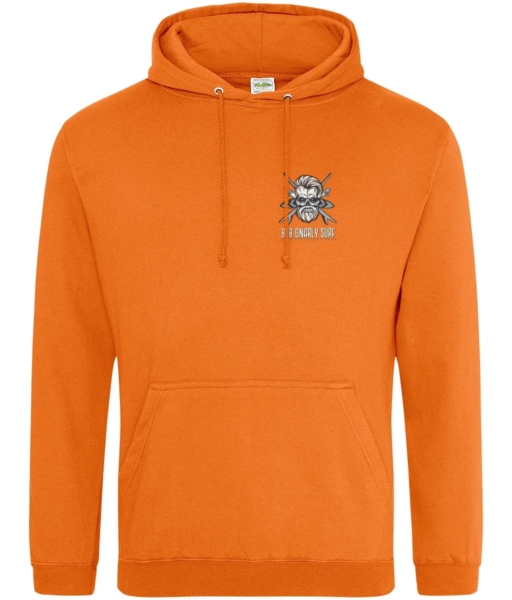 Bob Gnarly Surf Skull & Crossboards Classic Hoodie Hoodies Bob Gnarly Surf Orange Crush X-Small